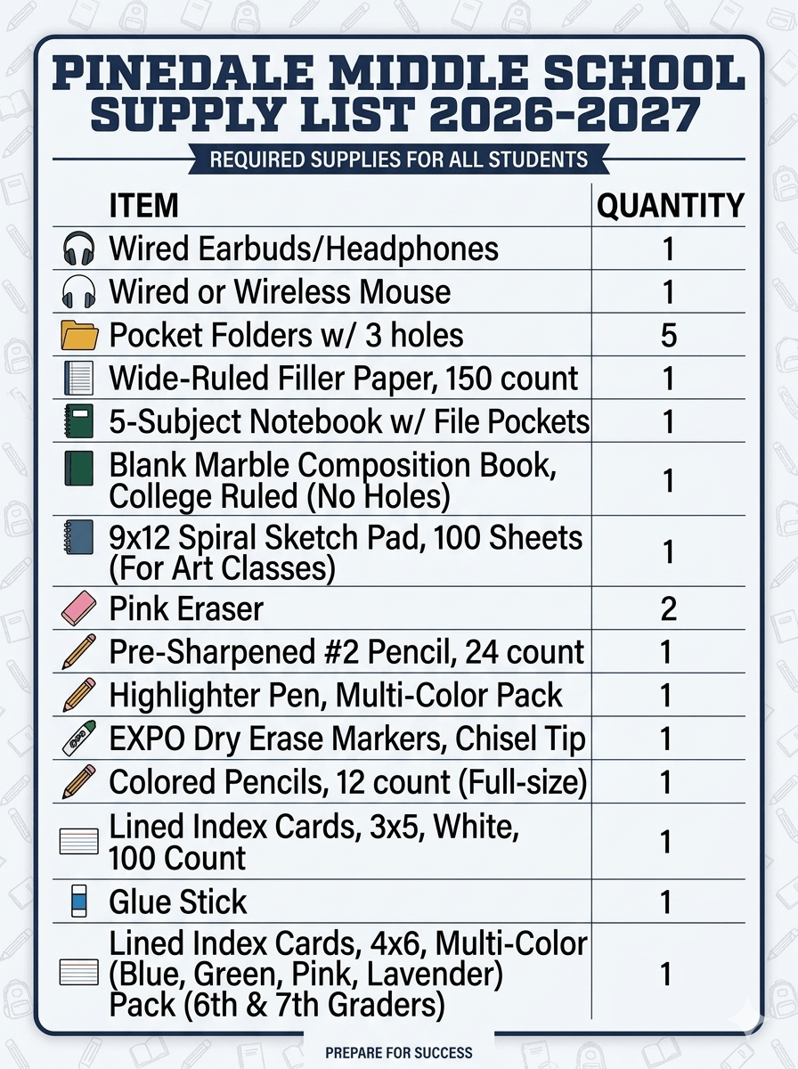 School Supply List